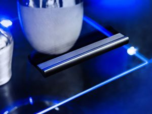 FURNIVAL Meblościanka MODICA czarny mat/czarny połysk efekt 3D FURNIVAL 7