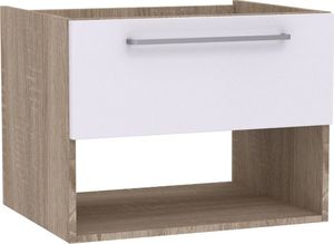 Stolkar Szafka pod umywalkę nablatową ARUBA II DUM LILO 60 S/1 biała/dąb sonoma Stolkar 1