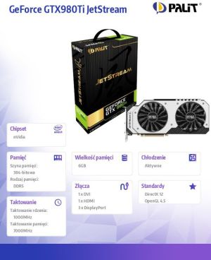 Karta graficzna Palit GeForce GTX 980Ti 6GB DDR5 (384 bit) DVI, HDMI, 3x DP, Box (NE5X98T015JBJ) 7