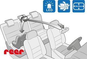 Reer Lusterko XL do obserwacji dziecka lampka LED REER uniwersalny 5