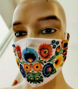 Regio Maseczka na Twarz Wielorazowa Ochronna Łowicka r. M 2