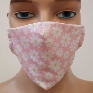 Regio Maseczka na Twarz Wielorazowa Ochronna Stokrotki r. S 2