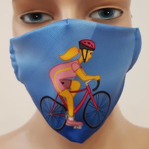 Regio Maseczka na Twarz Wielorazowa Ochronna Rower r. M 2