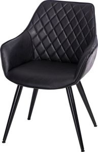 Selsey Krzesło tapicerowane Rox czarne 1