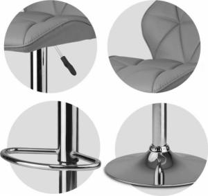 Sofotel Hoker barowy z oparciem Castel szary 3