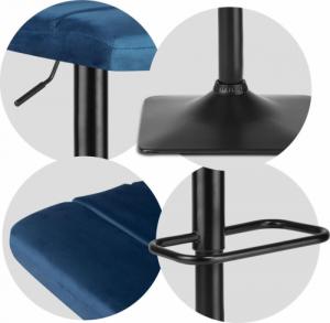 Sofotel Hoker barowy z oparciem Drava niebieski 7