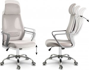 Krzesło biurowe Sofotel Praga Jasnoszare 13