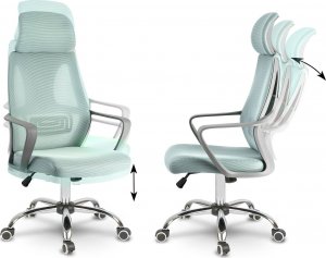 Krzesło biurowe Sofotel Praga Jasnoniebieskie 11