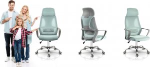 Krzesło biurowe Sofotel Praga Jasnoniebieskie 12