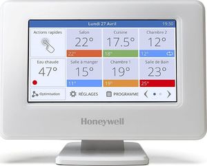 Honeywell Honeywell THR99C3112 Zestaw Evohome: sterownik, podstawa z zasilaczem, moduł przekaźnikowy, 2 regulatory HR92, 2 zestawy adapter 2
