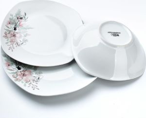 Affek Design Komplet Obiadowy Blossom 18szt. Porcelanowy Kwiaty (21223) 2