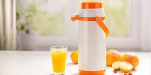 Tescoma Termos 1,7L do Napojów + Pompka z Dozownikiem FAMILY COLORI Tescoma CZERWONY uniwersalny 3