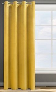 Eurofirany Zasłona Dekoracyjna Velvet Rosa Musztard 140x250 11