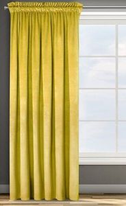 Eurofirany Zasłona Dekoracyjna Velvet Rosa Musztard 140x250 2