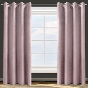 Eurofirany Zasłona Dekoracyjna Velvet Rosa Puder 135x270 12