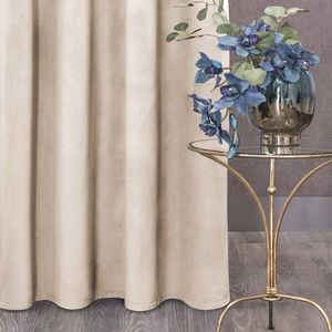 Eurofirany Zasłona Dekoracyjna Velvet Rosa Beż 140x250 11