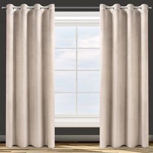 Eurofirany Zasłona Dekoracyjna Velvet Rosa Beż 140x250 13