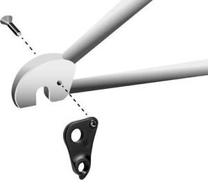 Union Hak przerzutkowy Union GH-302 do ram rowerowych - Specjalized uniwersalny 4