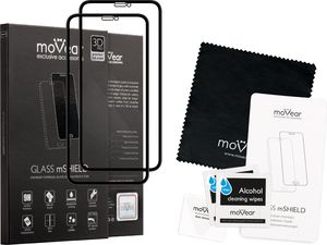 moVear 2 szt. | Matowe Szkło Hartowane na iPhone Xs MAX | na Cały Ekran, Antyrefleksyjne, 9H | moVear GLASS mSHIELD 3D PRO MATT Standard 2
