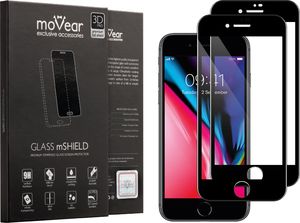 moVear 2 szt. | Szkło Hartowane na Apple iPhone 8 / 7 | na Cały Ekran, 9H | moVear GLASS mSHIELD 3D PRO Standard 1