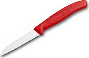 Victorinox Nóż kuchenny Victorinox do jarzyn, ząbkowany, 8 cm, czerwony 1