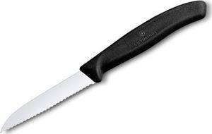 Victorinox Nóż kuchenny Victorinox do jarzyn, ząbkowany, 8 cm, czarny 1