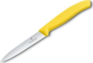 Victorinox Nóż kuchenny Victorinox do jarzyn, ząbkowany, 10 cm, żółty 1