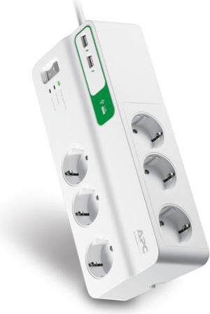 Listwa zasilająca APC Essential przeciwprzepięciowa 6 gniazd 2 m biała (PM6U-GR) 3