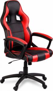 Fotel Sofotel Surmo Czarno-czerwony 3