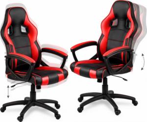 Fotel Sofotel Surmo Czarno-czerwony 4