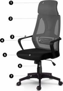 Krzesło biurowe Sofotel Praga Szare 6