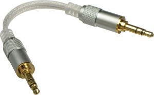 Kabel FiiO Jack 3.5mm - Jack 3.5mm 0.06m srebrny 1