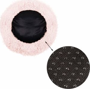 Springos Legowisko dla psa 80cm, pluszowe posłanie dla kota brudny róż UNIWERSALNY 6