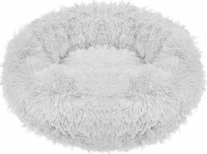 Springos Legowisko dla psa 90cm, pluszowe posłanie dla kota szary UNIWERSALNY 2