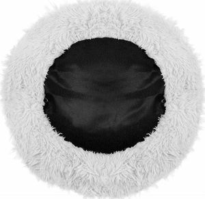 Springos Legowisko dla psa 90cm, pluszowe posłanie dla kota szary UNIWERSALNY 7