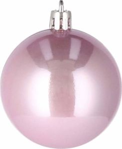 Springos Bombki choinkowe 12 szt. ozdoby świąteczne zestaw 3cm różowy UNIWERSALNY 5