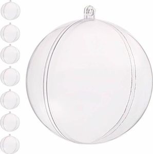 Springos Bombki akrylowe 12cm kula plastikowa decoupage zestaw 8 szt. UNIWERSALNY 2