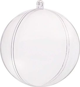 Springos Bombki akrylowe 12cm kula plastikowa decoupage zestaw 8 szt. UNIWERSALNY 3