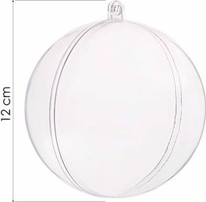 Springos Bombki akrylowe 12cm kula plastikowa decoupage zestaw 8 szt. UNIWERSALNY 8