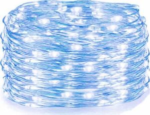 Lampki choinkowe Springos 50 LED niebieskie 2