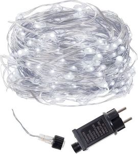 Lampki choinkowe Springos 300 LED białe zimne 1