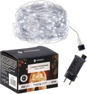 Lampki choinkowe Springos 300 LED białe zimne 3
