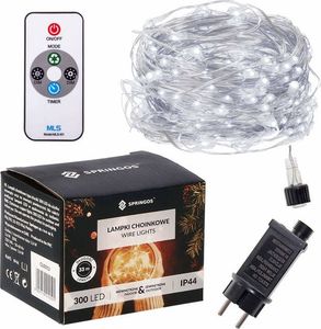 Lampki choinkowe Springos 300 LED białe zimne 3