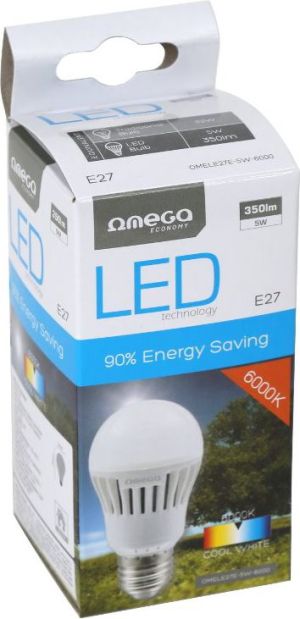 Omega Żarówka LED ECO 6000K E27 5W (42657) 2