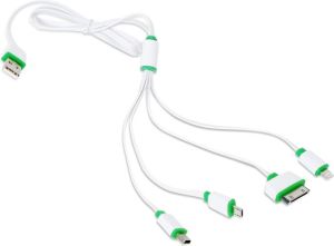 Kabel USB Omega USB-A - 1 m Zielony (OUCK4WG) 3