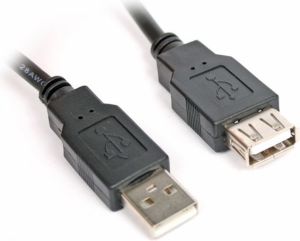 Kabel USB Omega USB-A - USB-A 3 m Czarny (OUAFB3) 2