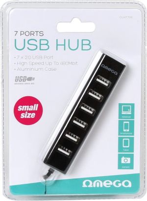 HUB USB Omega 7x USB-A 2.0 (OUH7PB) 3