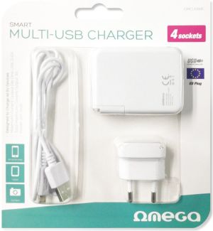 Ładowarka Omega 4x USB-A 2.4 A (42672) 2