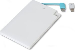 Powerbank Omega Credit Card 2000 mAh Biały 4
