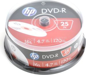 HP DVD-R 4.7 GB 16x 25 sztuk (HP1625-) 1